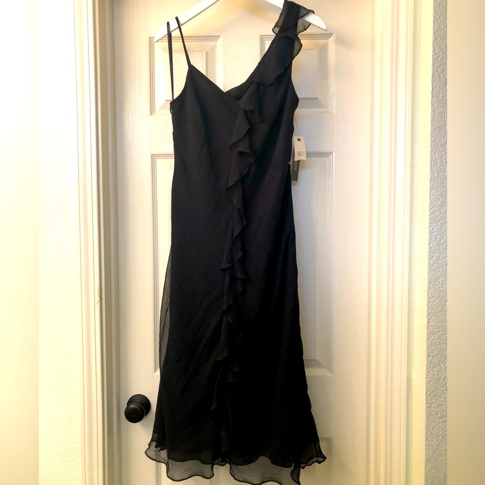 Asymmetrical ruffle dress by ABS Evening